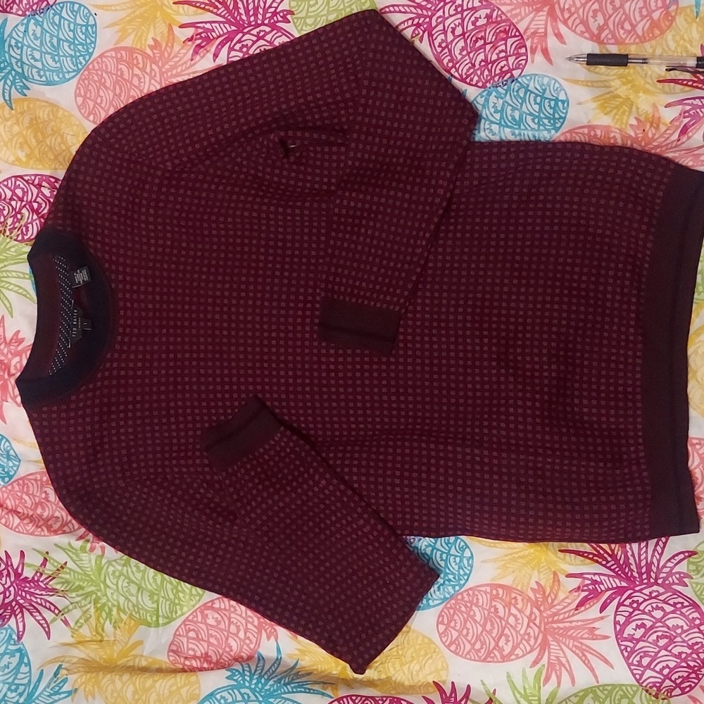 Beautiful checkered knit sweater by Ted baker london